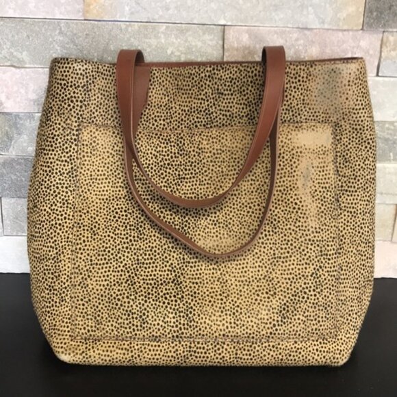 MADEWELL Genuine Calf Hair Med.Transport Tote(7) - Picture 4 of 11